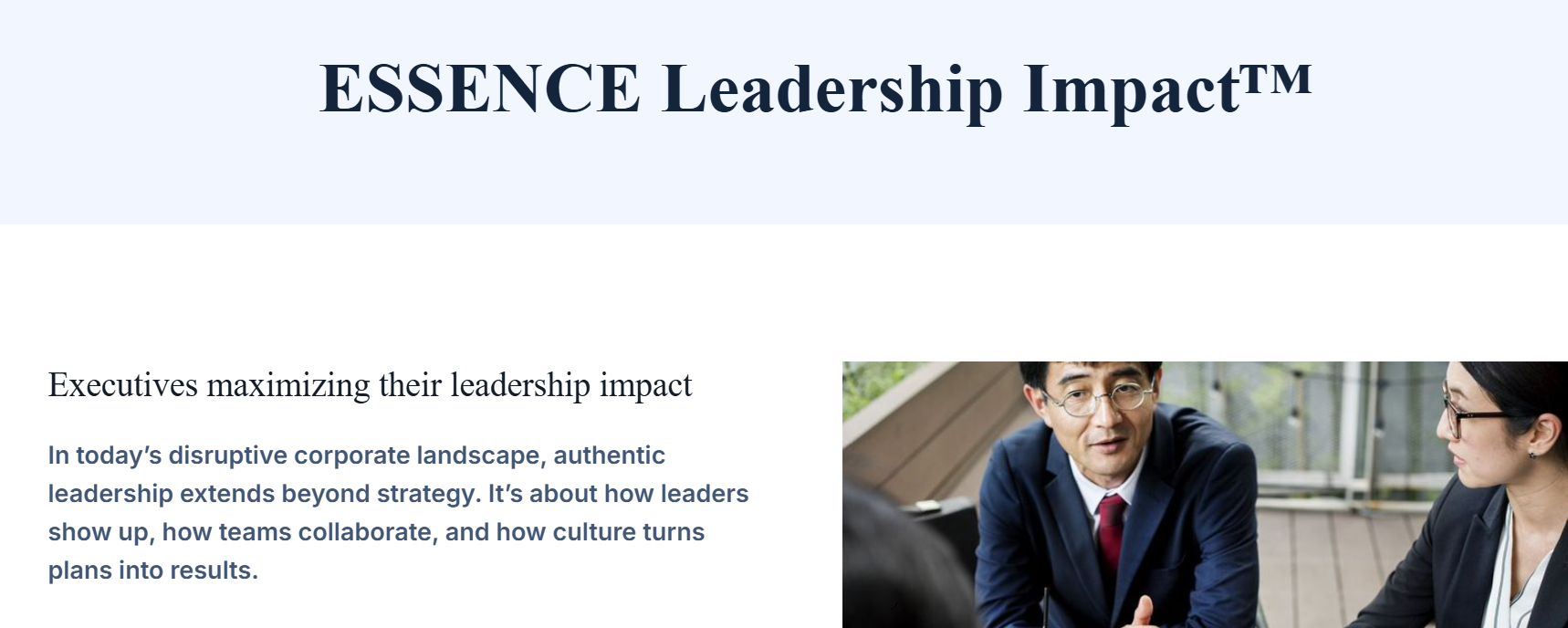 ESSENCE Leadership Impact™ Your Human Edge in an AI World — training program by Elevated Leadership
